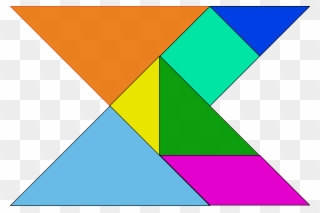 Shapes Blocks Puzzles Pieces Png Image - Tangrams Puzzles Clipart