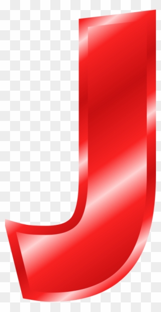Effect Letters Alphabet Red Clip Art - Red Clipart Letter J - Png Download