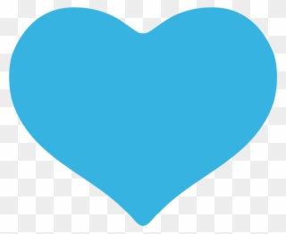 Open - Baby Blue Heart Emoji Clipart
