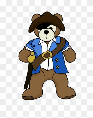 Teddy Bear Sleepover Pirate Teddy Bear - Teddy Bear Clipart