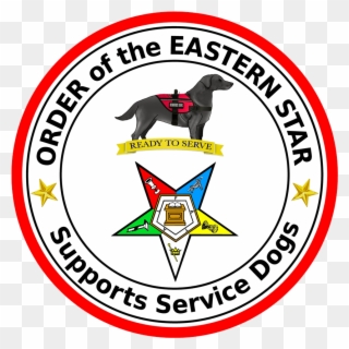 Free Eastern Star Service Dogs With Eastern Star Logo - Order Of The Eastern Star Clipart