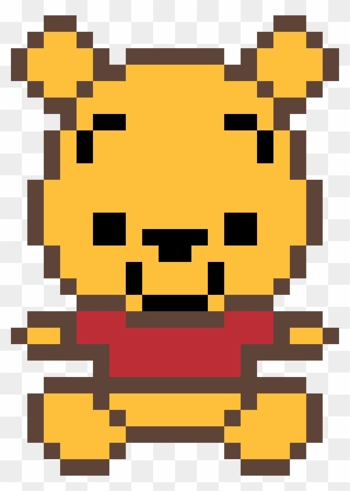 Winnie The Pooh - Bear Minecraft Pixel Art Clipart