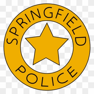 The Springfield Police Badge - Barney's Den Clipart