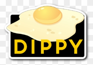 Dippy Eggs Pittsburghese Sticker - Fried Egg Clipart