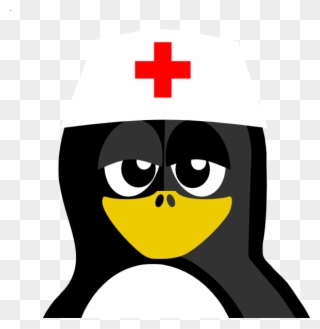 Nurse Penguin Shower Curtain Clipart