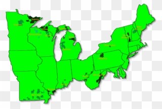 This Is A Map The Eastern Region Of The United States - Seven Days Battle Location On Map Clipart