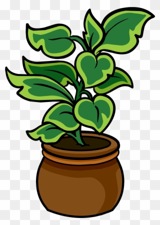 Potted Palm - Club Penguin Potted Plant Clipart