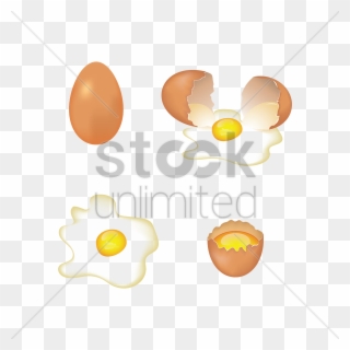 Fried Egg Clipart High Resolution - Vector Graphics - Png Download