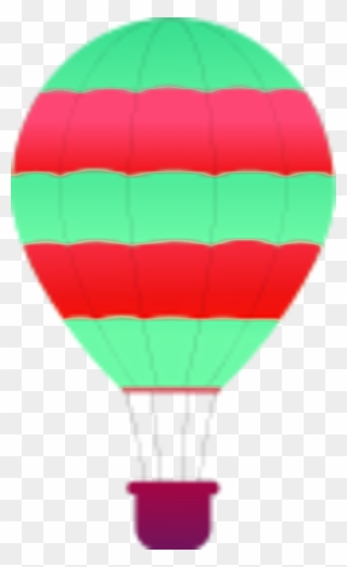 Hot Air Balloon Clipart Striped - Hot Air Balloon - Png Download