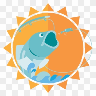 Fishing Fun Under The Sun - Auto Shapes Clipart