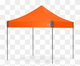 Orange Clipart Tent Pop Up Canopy - Orange Ez Up Tent - Png Download