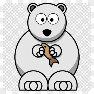 Interesting Facts About The Bear For Kids Clipart Polar - Cartoon Polar Bear - Png Download