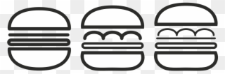 Burger Restaurant Piktogram Fast Png Image - Hamburger Clipart