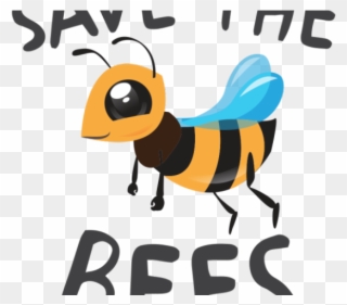 Bees Clipart Camera - Save The Bees Transparent - Png Download
