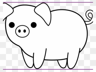 Pig Clipart Face - Pig Clipart Black And White Png Transparent Png