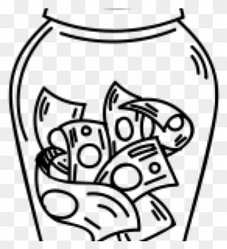 Drawn Jar Money - Money Clipart