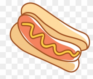 Hot Dog Bun Bread Clip Art - Sausage In Bread Clip Art - Png Download