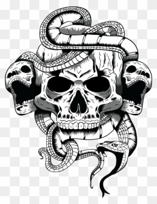 Clipart Snake Skull - Grand Theft Auto V Drawings - Png Download