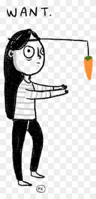 This Helps You Stay Focused On Your Goals, Because - Cartoon Clipart