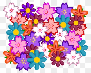Flower Collage Clipart - Png Download