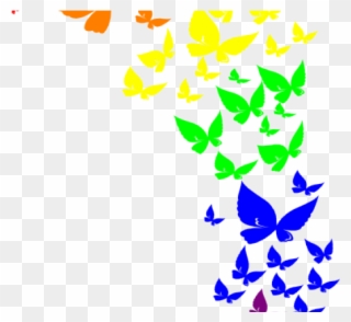 Rainbow Butterfly Png Clipart