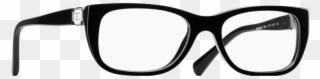 Clip Art Transparent Rectangular Acetate Eyeglasses - Chanel - Png Download