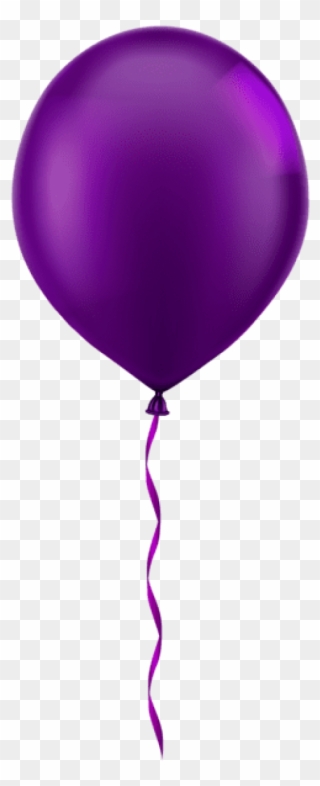 Free Png Single Purple Balloon Png Images Transparent - Purple Balloon Png Clipart