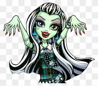 Frankie Stein Monster High - Monster High It's A Ghoul's World Colouring Book - Clipart