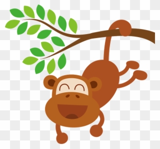 Monkeygoogleclip - Jungle Themed Birthday Thank You Cards - Png Download