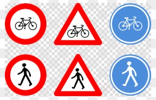 Traffic Signals Clipart Bicycle Signs Traffic Sign - Traffic Signs Clipart - Png Download