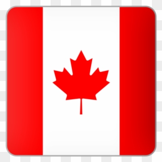 Square Icon Ilration Of Flag Canada - Canadian Flag Drawing Clipart