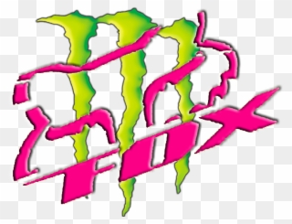 Pink Fox Racing Logo - Fox Racing Logo Monster Png Clipart