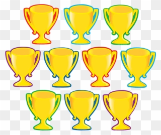 Tcr4569 Trophy Cups Accents Image - (price/per Pack)positive Affirmation Accents Set Clipart
