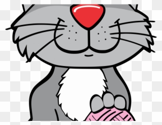 Cat Clipart Yarn - Se Dibuja A Un Gato - Png Download
