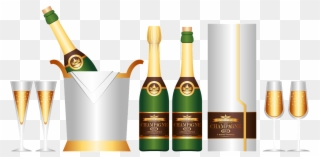 Champagne Champagne Bottle Png Image - Transparent Champagne Flask Clipart