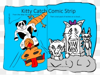 #kitty Catch #comic Strip By #cartoonist Jamaal R - Comics Clipart