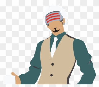 Clip Freeuse Ace Attorney Trials And Tribulations By - Godot Holding Coffee Mug - Png Download