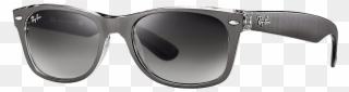 Ray Ban Rb2132 New Wayfarer 6143/71 - Ray Ban Sunglasses Rb 2132 Acetate Dark Grey Clipart