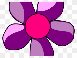 Purple Rose Clipart - Blue Colour Flower Clipart - Png Download