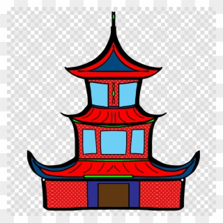 Klenteng Animasi Clipart Chinese Temple Architecture - Dibujo Pagoda China - Png Download
