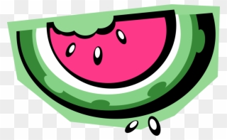 Sliced Image Illustration Of Melon Fruit Clipart