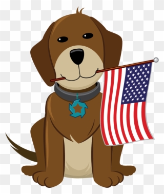 Happy 4th Of July Dog Clipart Download 4th Of July - Navy - Png Download