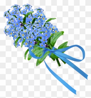 Forget Me Not In Bouquets - Forget Me Nots Transparent Clipart