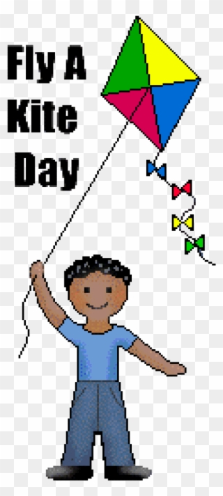 Kite Clip Art Free Fly A Day Boys And Girls - Day Clip Art - Png Download