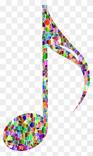 Big Image - Rainbow Music Notes Png Clipart