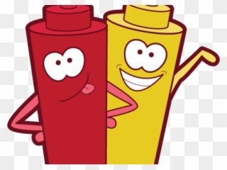 Grilled Food Clipart Fun Food - Ketchup And Mustard Png Transparent Png