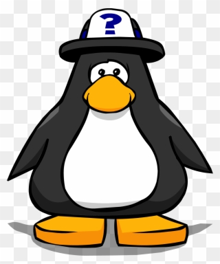 Tour Guide Hat 1 - Club Penguin Black Penguin Clipart