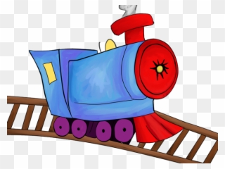 Railway Station Clipart Rail Station - Train On Railway Clipart - Png Download