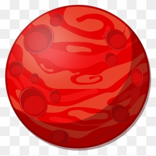 Cartoon Cosmos Mars Planet Red Png Image - Mars Clipart Transparent Png