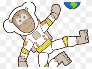 Astronaut Clipart Astronaut Costume - Space Monkey Clipart - Png Download